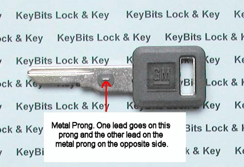 Vats key showing resister prongs